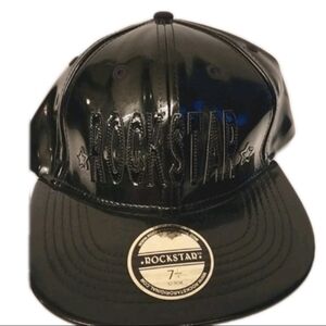 ROCKSTAR Original Patent Leather Ball Cap Size 7 1/4 - Unisex